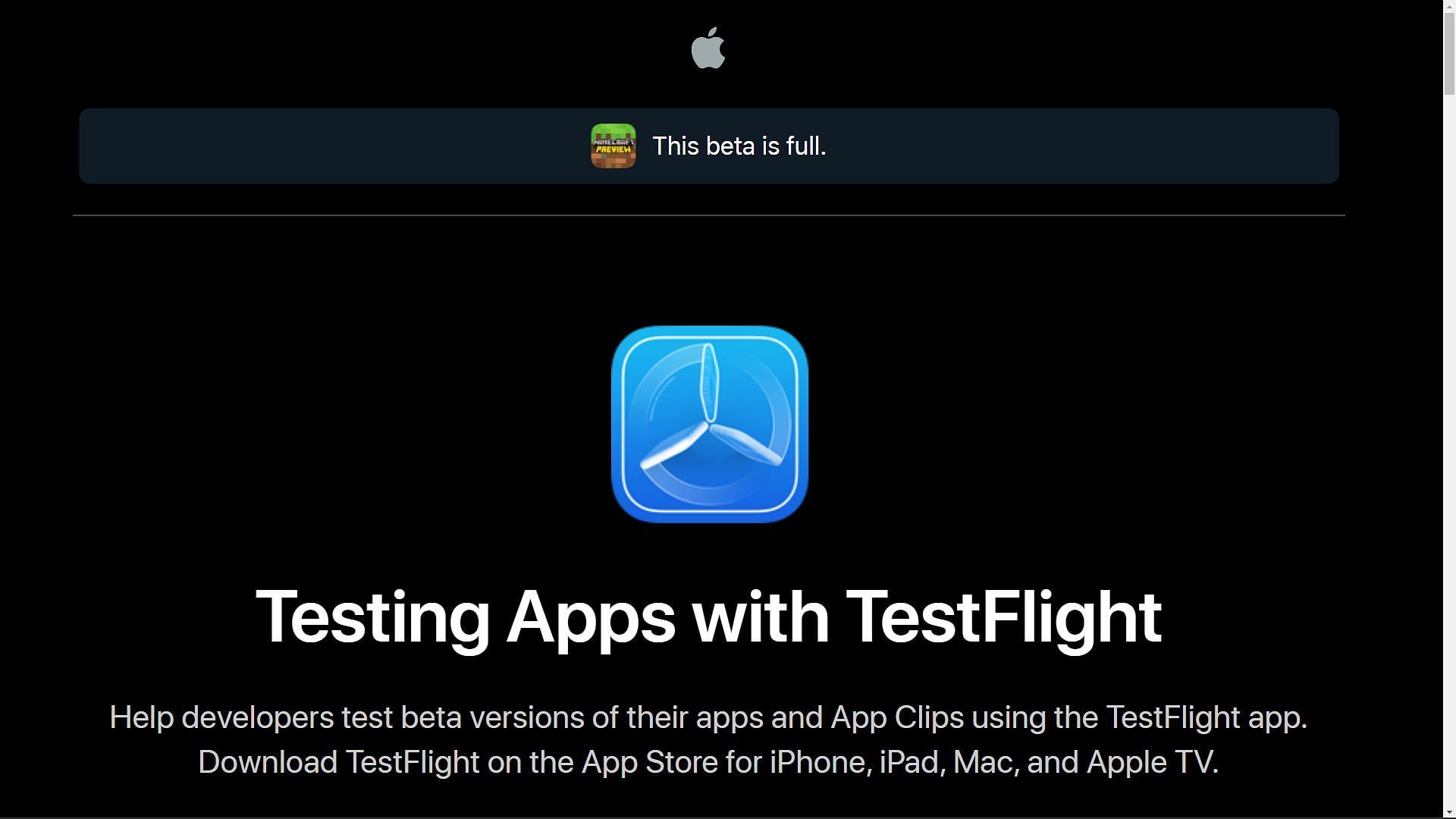 TestFlight beta program for the game&#039;s Preview version can be full (Image via Sportskeeda)