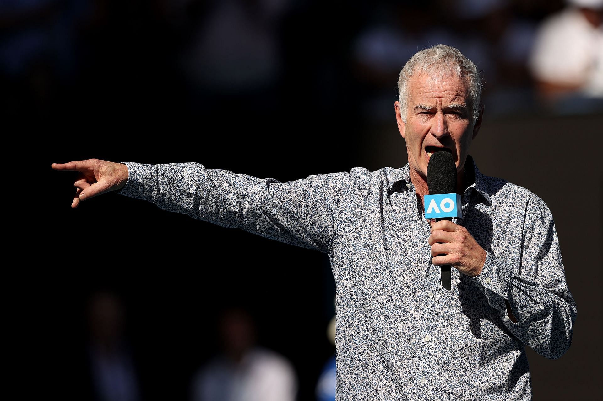 John McEnroe at the 2020 Australian Open - Day 6.