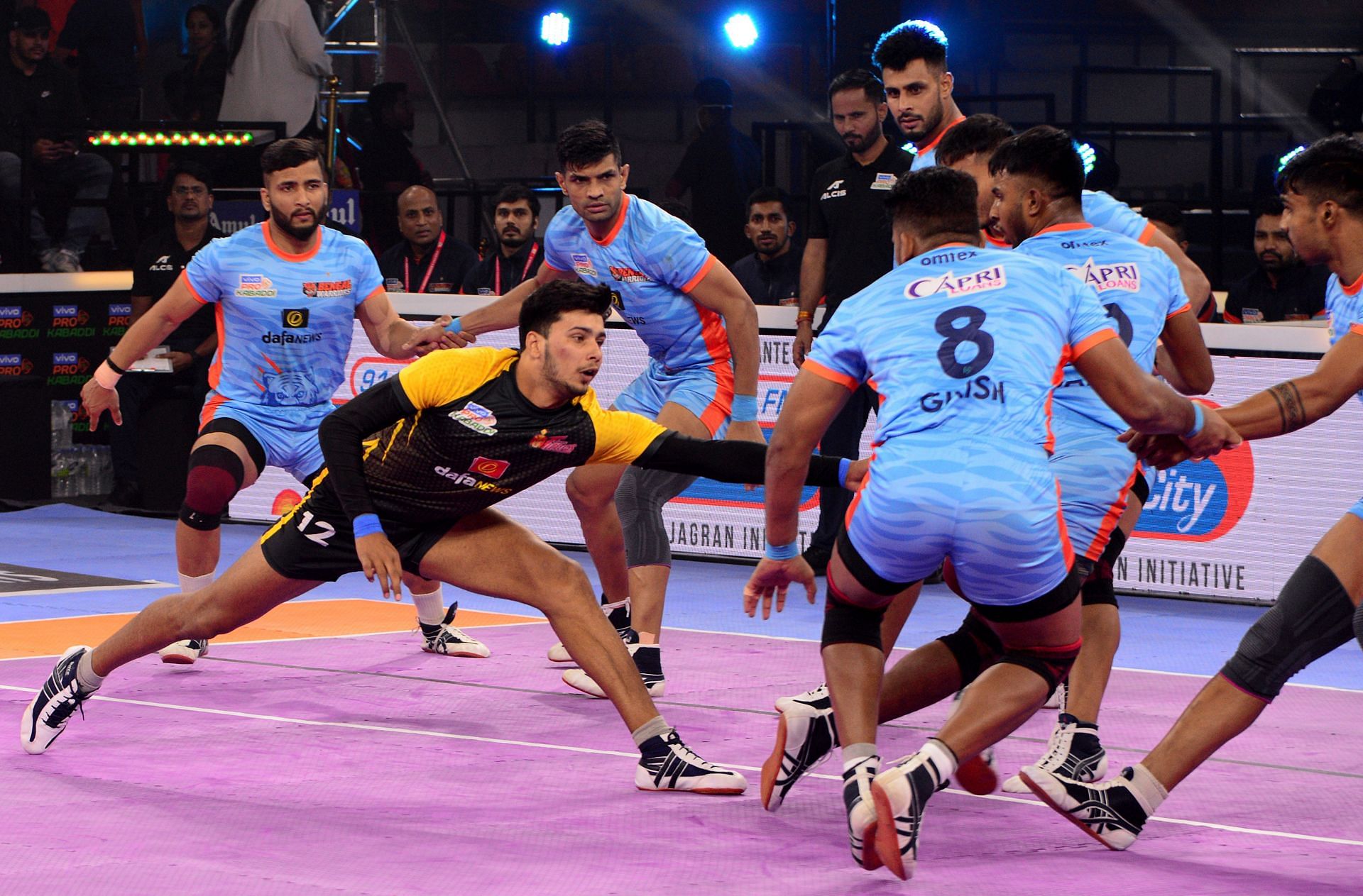 Bengal Warriors defeated the Telugu Titans by a big margin of 20 points (Image: PKL)