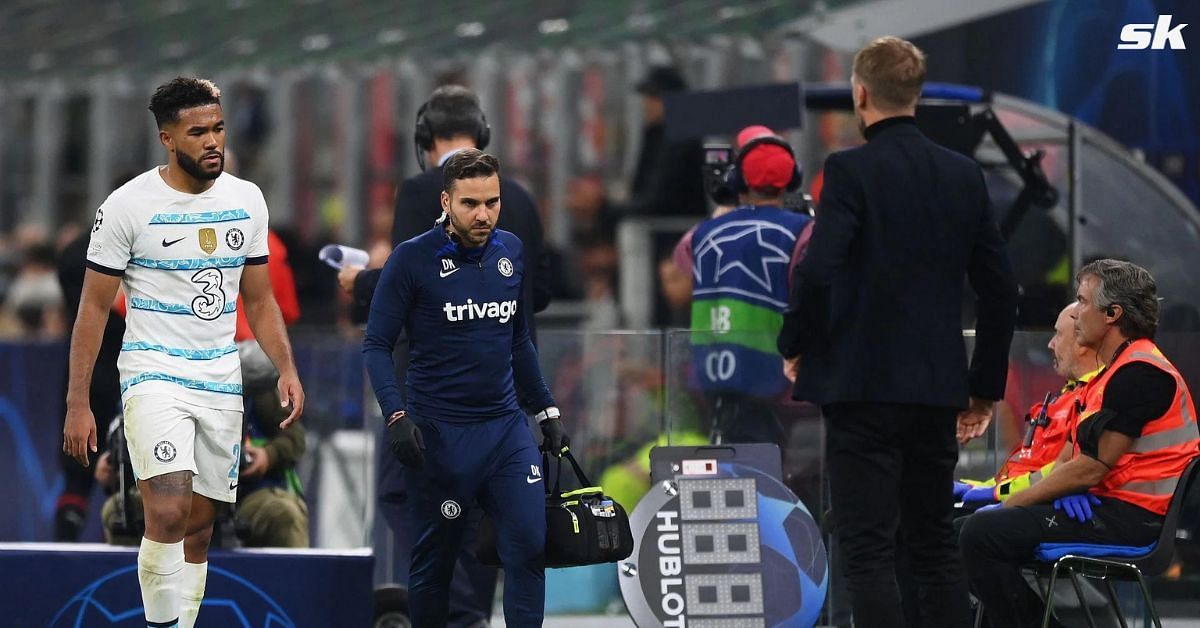 Reece James limped off with an injury on Tuesday night.
