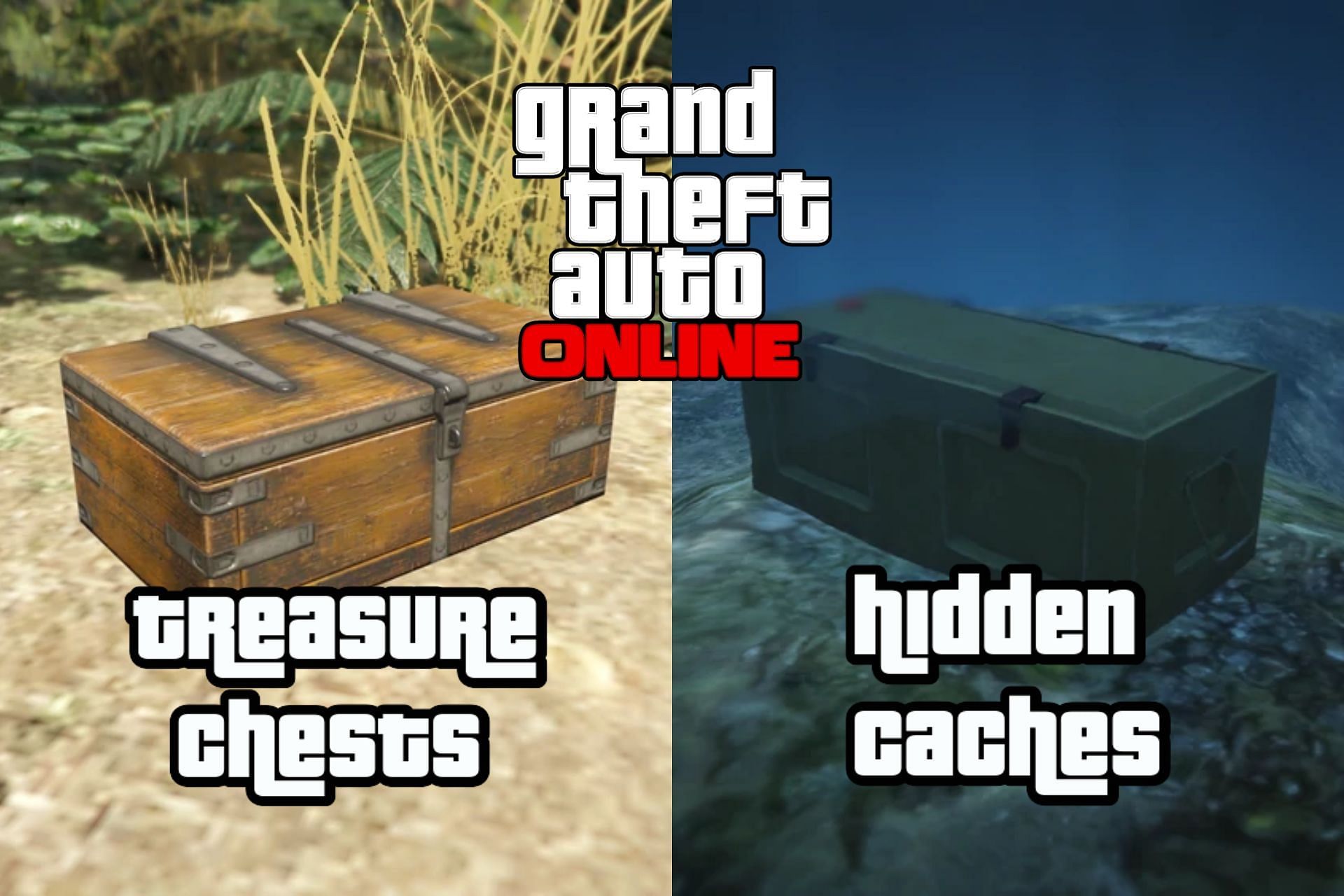 Follow these steps to easily find the treasure chests and hidden caches in GTA Online (Images via GTA Fandom)
