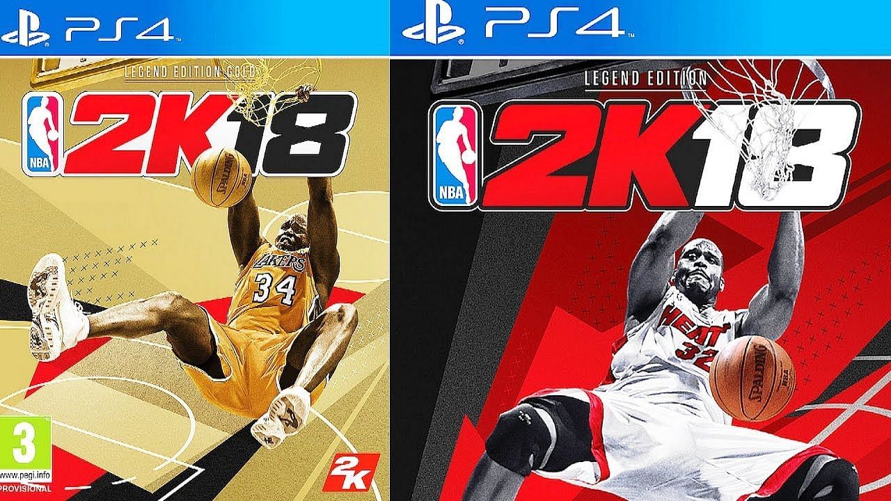 Shaquille O&#039;Neal on the cover of NBA 2K18