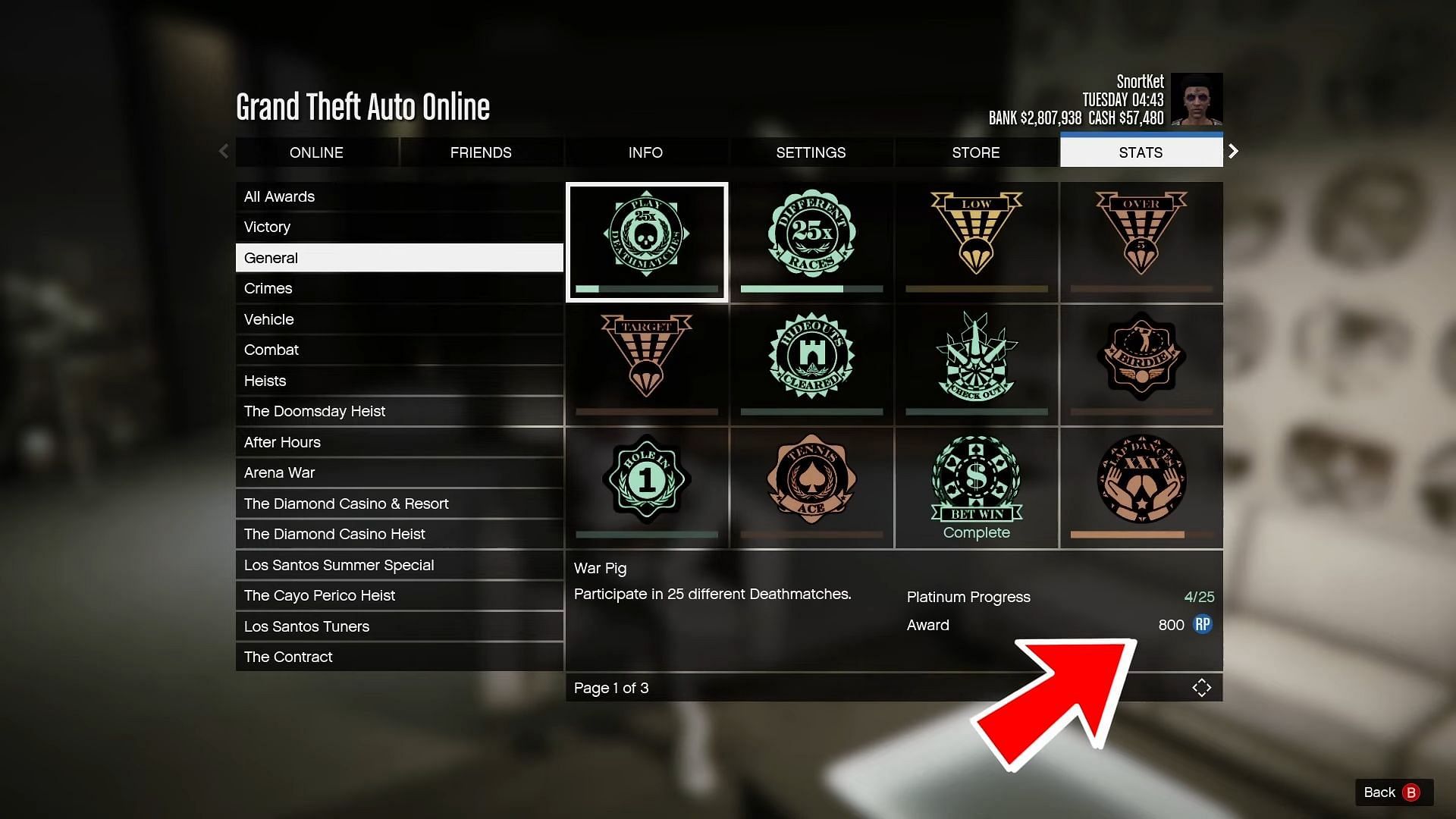 Reaching personal milestones can also get good RP rewards. (Image via YouTube/LazerSpart)