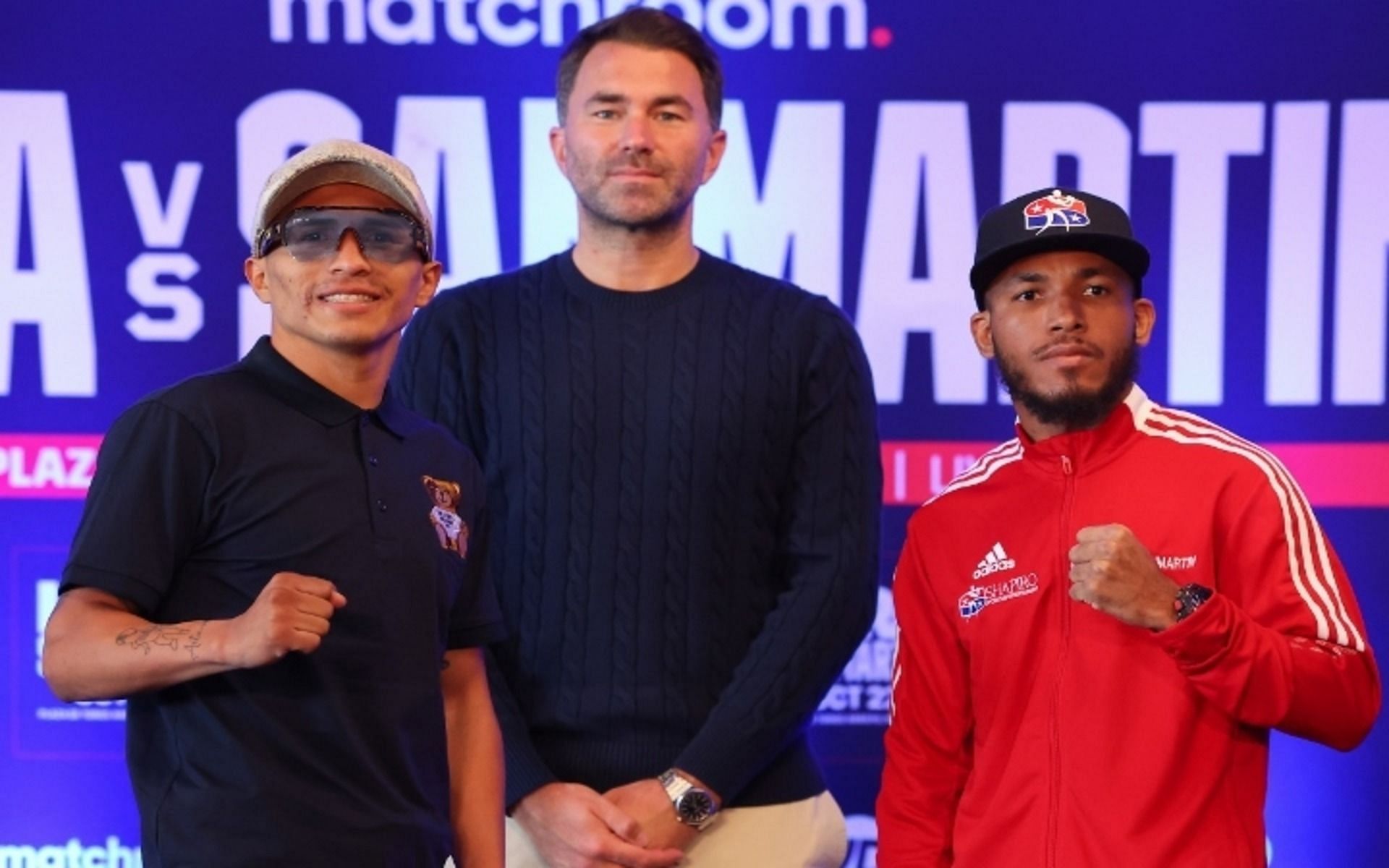 Mauricio Lara (L) and Jose Sanmartin (R) [Image via @BoxingScene on Twitter]