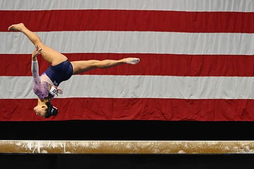 Leanne Wong at the 2022 U.S. Classic (Image via Alex Goodlett/Getty Images)