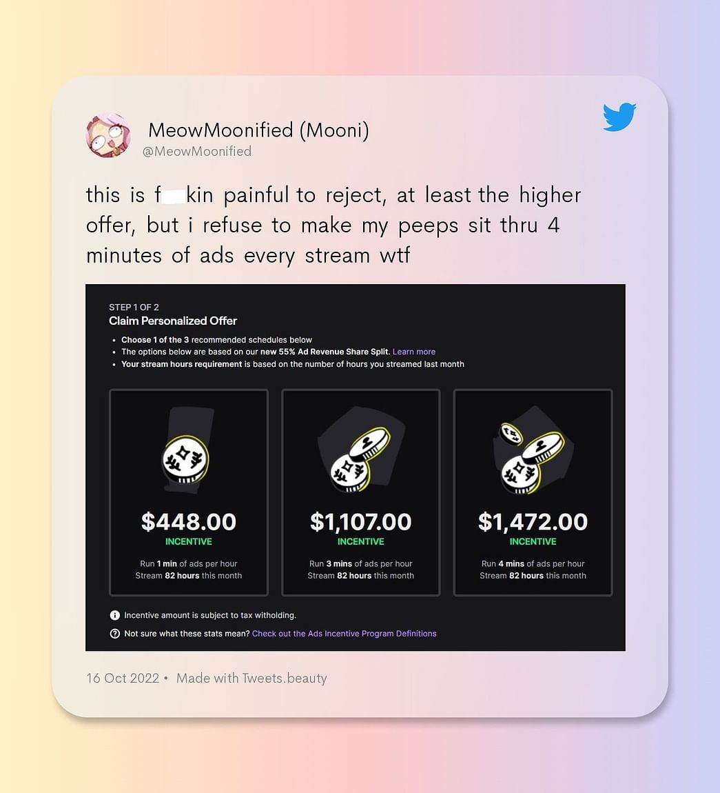 What is Twitch Ads Incentive Program? Popular Twitch streamers call out