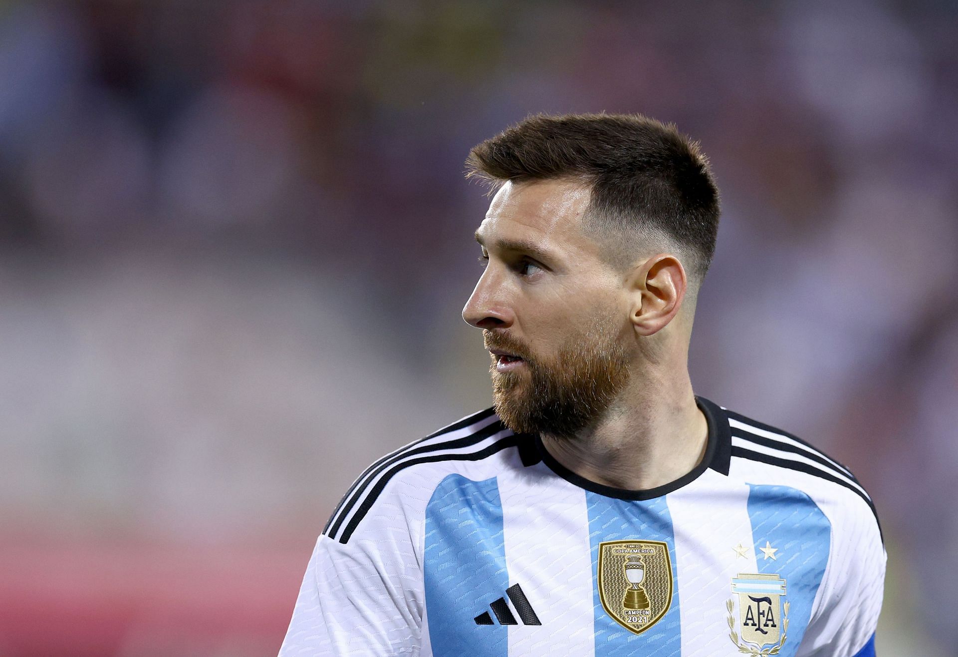 PSG superstar Lionel Messi in action for argentina