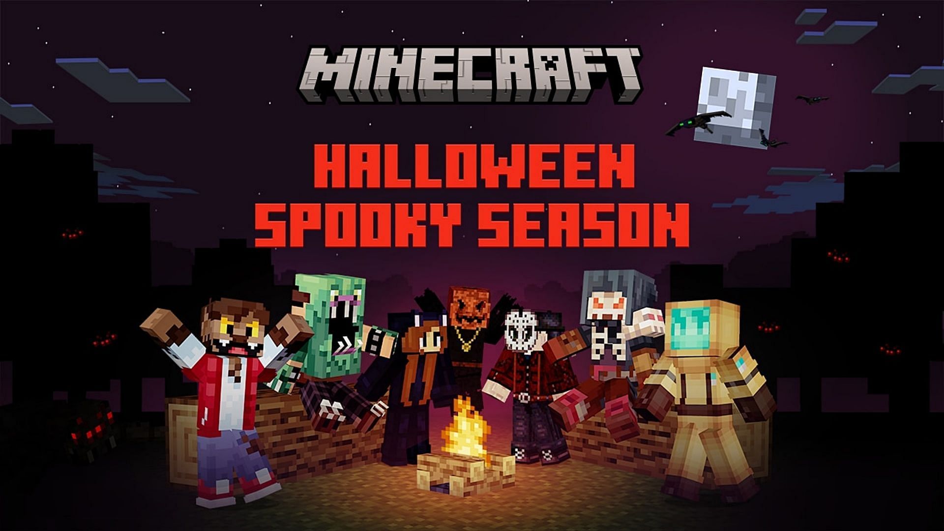 Mojang has released loads of new Halloween-themed features for a limited time (Image via Mojang)
