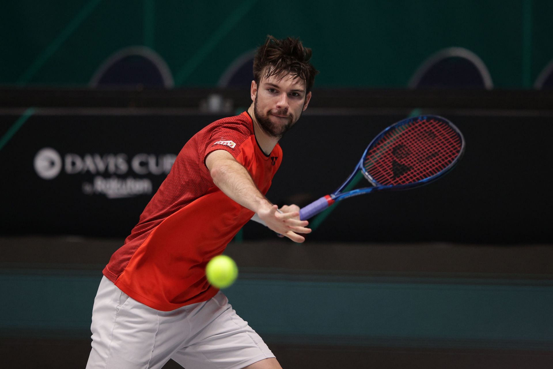 Jurij Rodionov at the 2021 Davis Cup.