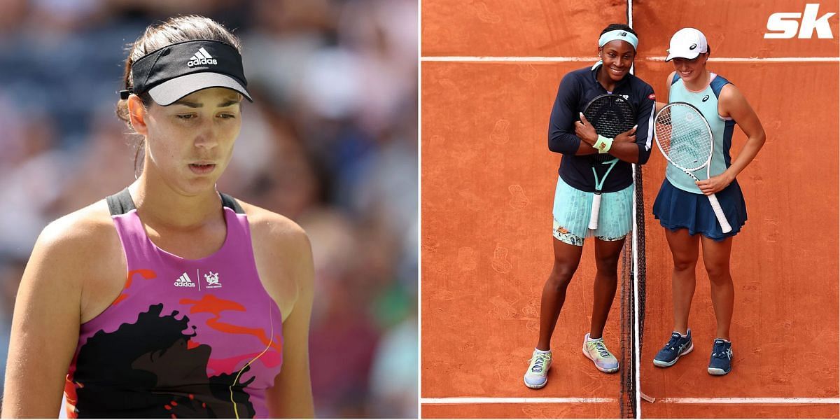 From L-R: Garbine Muguruza, Coco Gauff and Iga Swiatek.