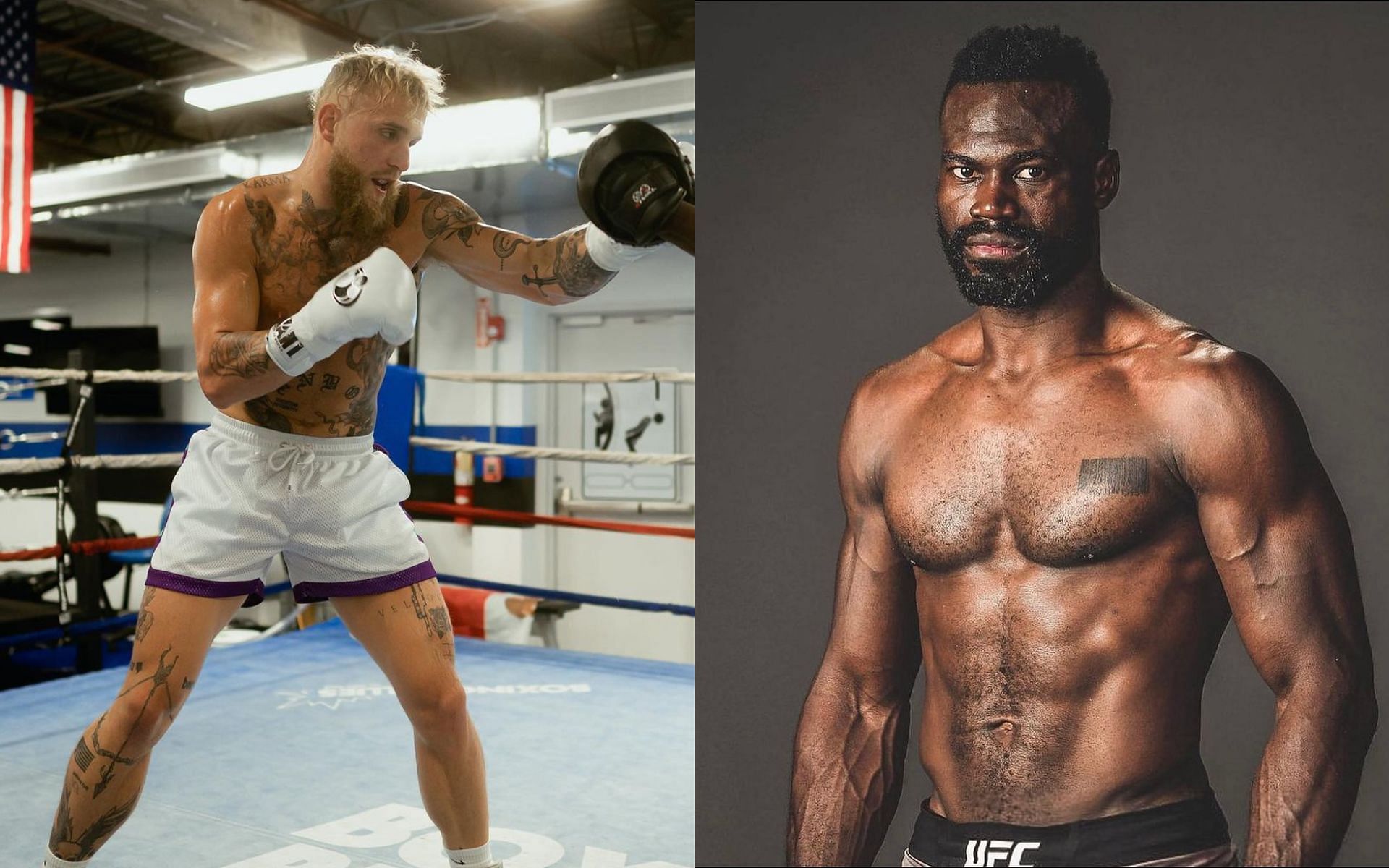 Jake Paul (Left) and Uriah Hall (Right) [Images via: @uriahhall and @jakepaul on Instagram]