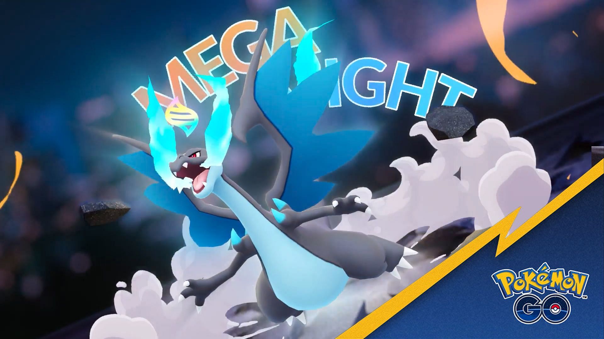 Official artwork for Pokemon GO showcasing Mega Evolution (Image via The Pokemon Company)