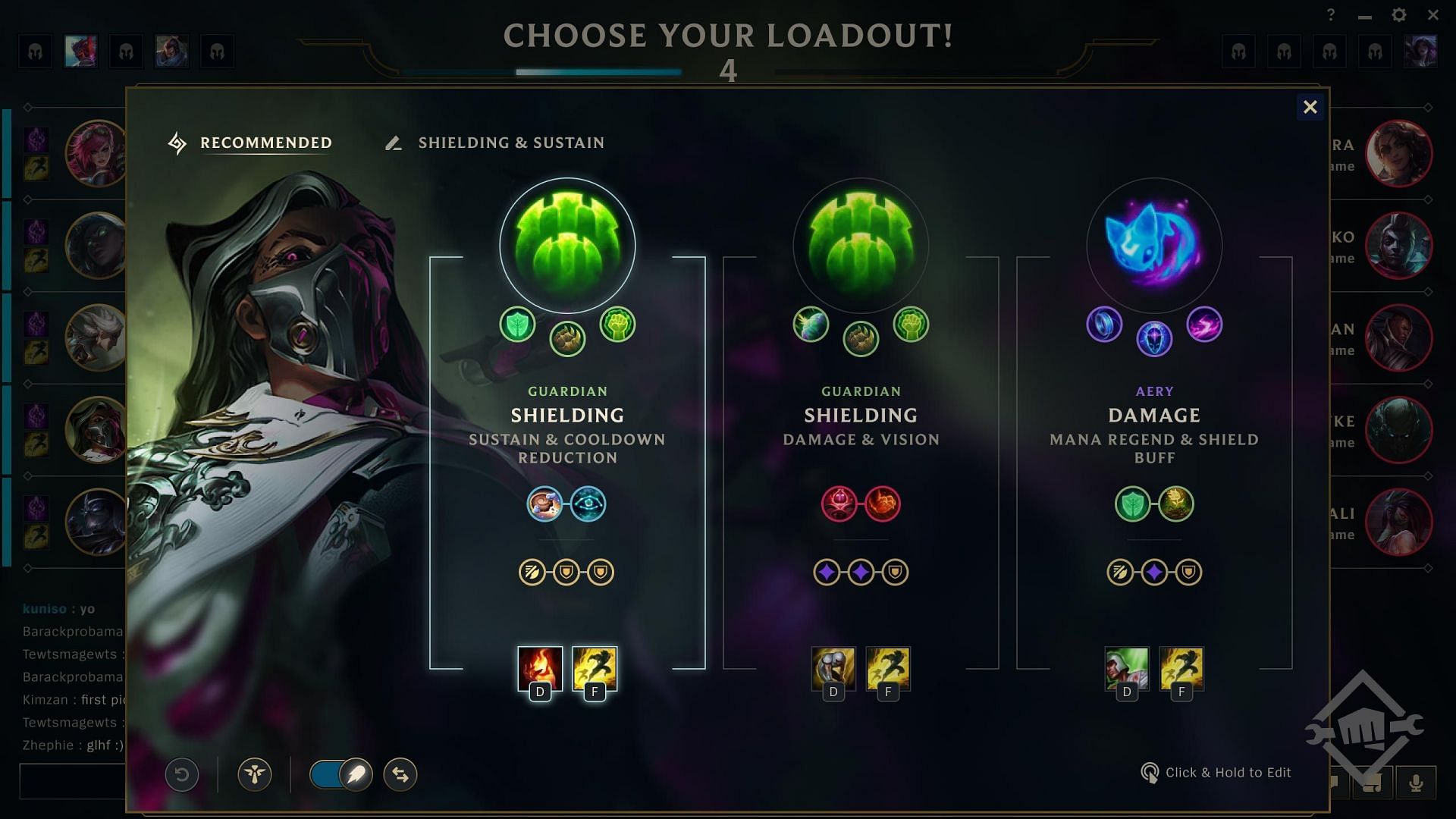 A sneak peak into the Loadout Recommender (Image via Riot Games)