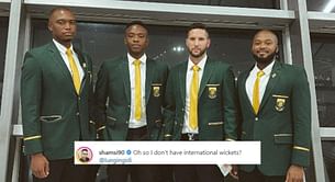 T20 World Cup: “Oh so I don’t have international wickets?” – Tabraiz Shamsi drops hilarious reply to Lungi Ngidi’s picture on Instagram