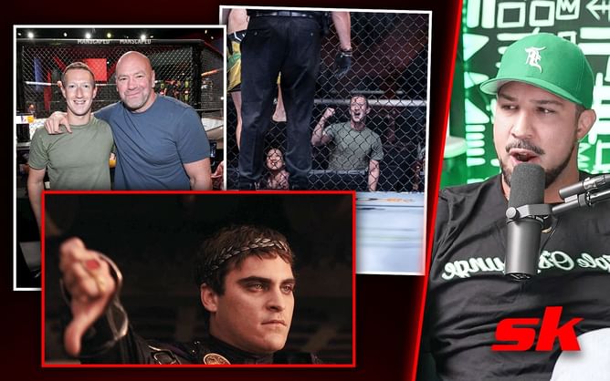 "He's like Caesar from Gladiator" - Brendan Schaub irate that "privileged nerd" Mark Zuckerberg was able to "rent out" entire UFC Apex