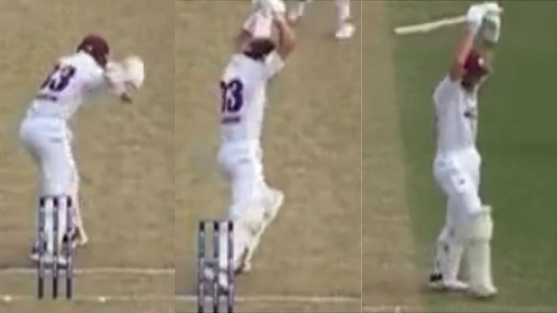 [Watch] Marcus Labuschagne walks off the field holding his leave stance after being dismissed in Sheffield Shield encounter 
