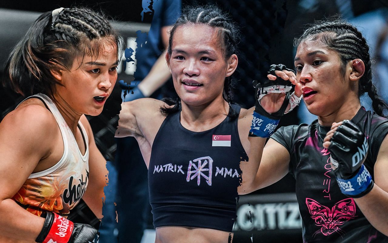 Stamp Fairtex (left), Tiffany Teo (middle), and Jihin Radzuan (right) [Photo Credits: ONE Championship]