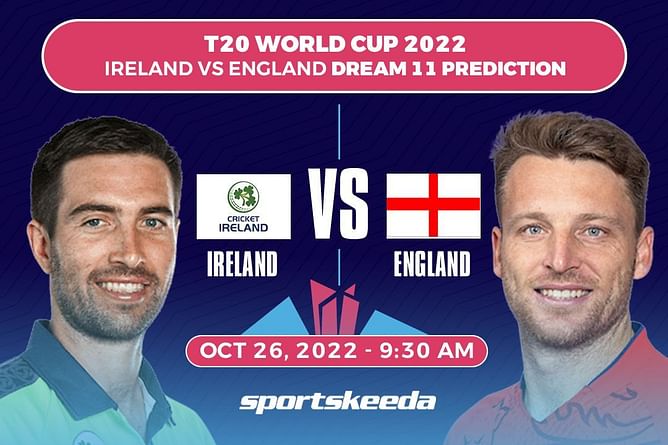 ENG vs IRE Dream11 Prediction: Fantasy Cricket Tips, Today's Playing 11, Player Stats, Pitch Report for ICC Men's T20 World Cup 2022, Match 20