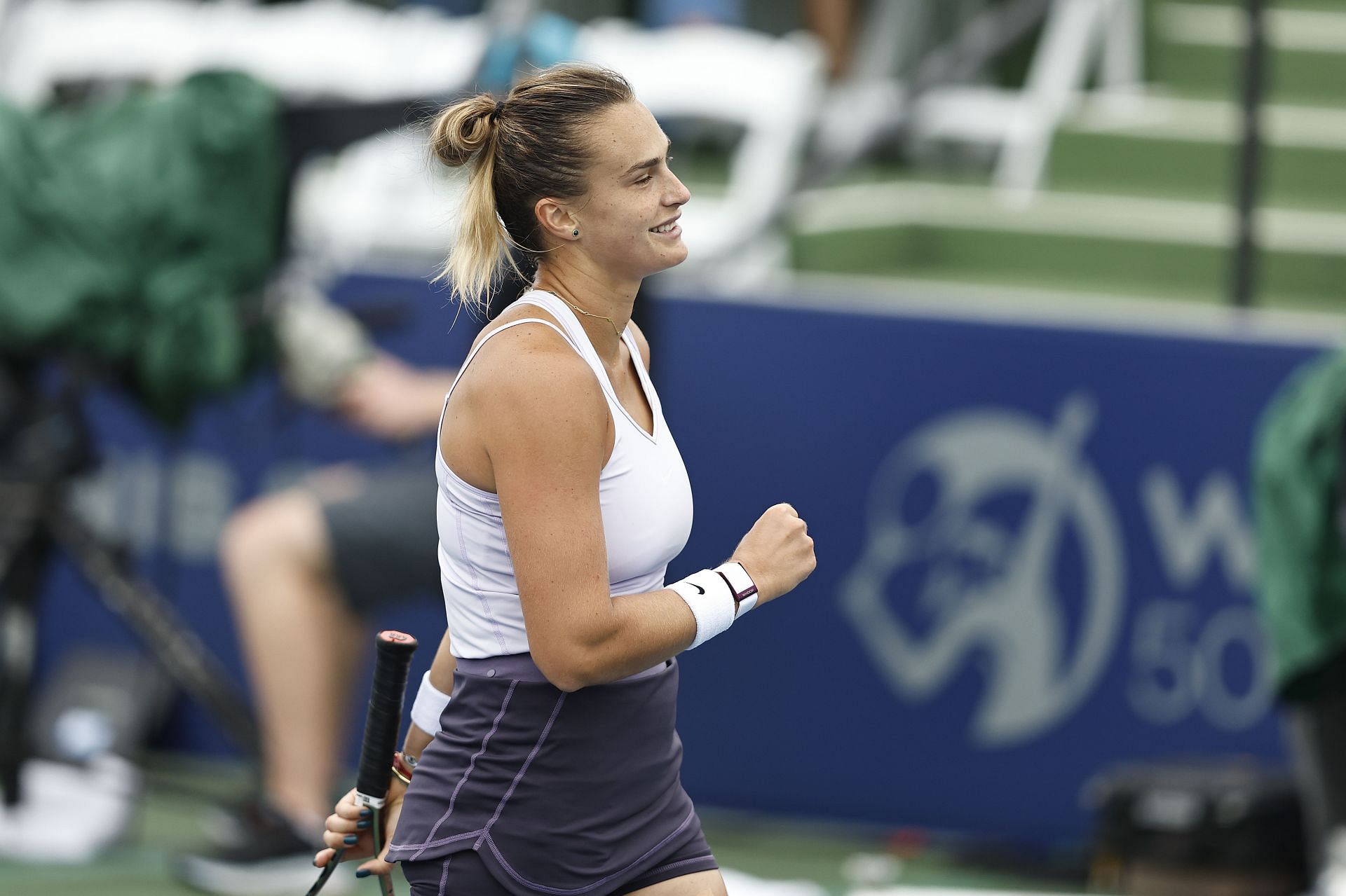 Aryna Sabalenka at the 2022 San Diego Open.