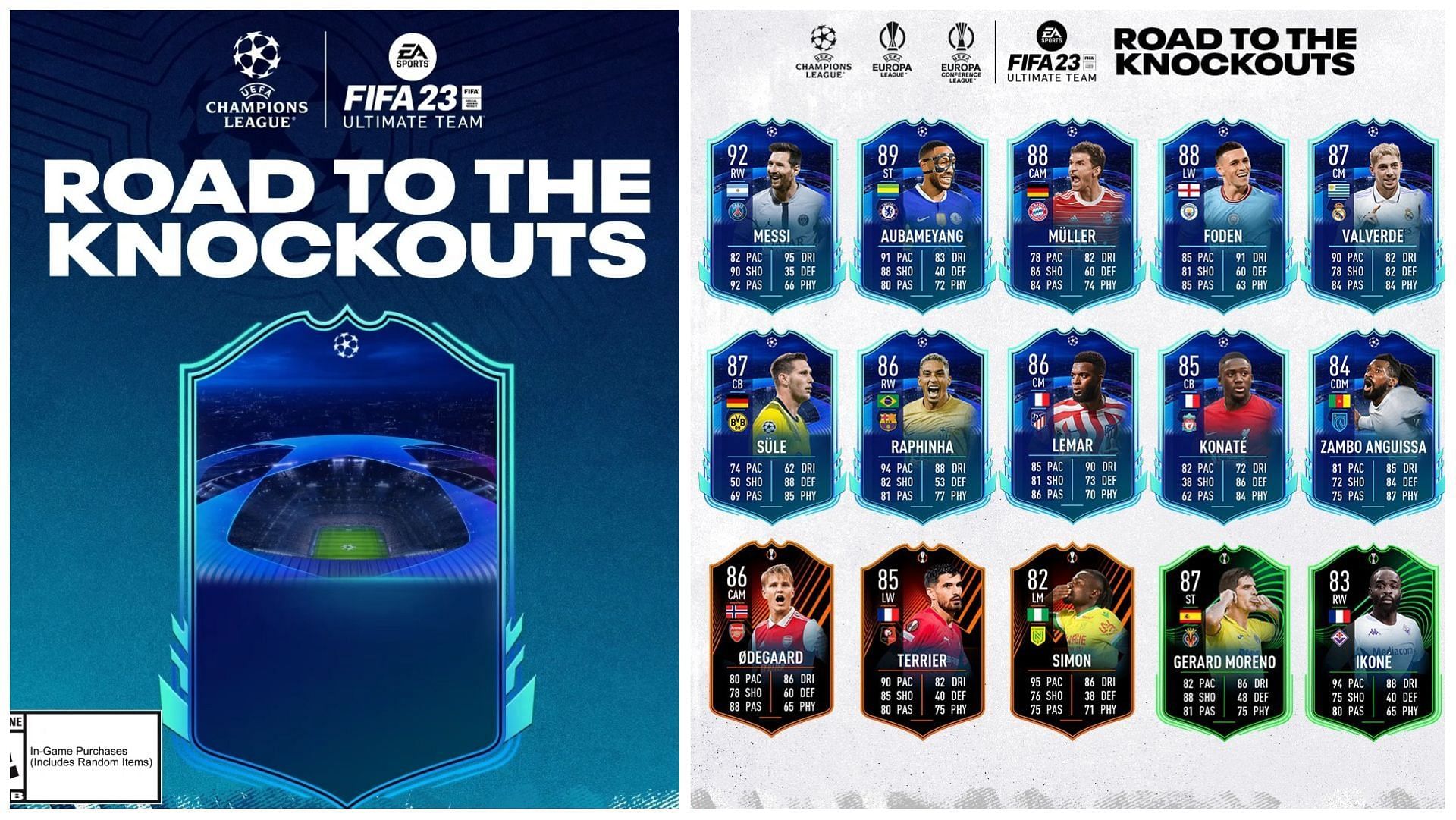The Road to the Knockouts promo has been released in FIFA 23 (Images via EA Sports)