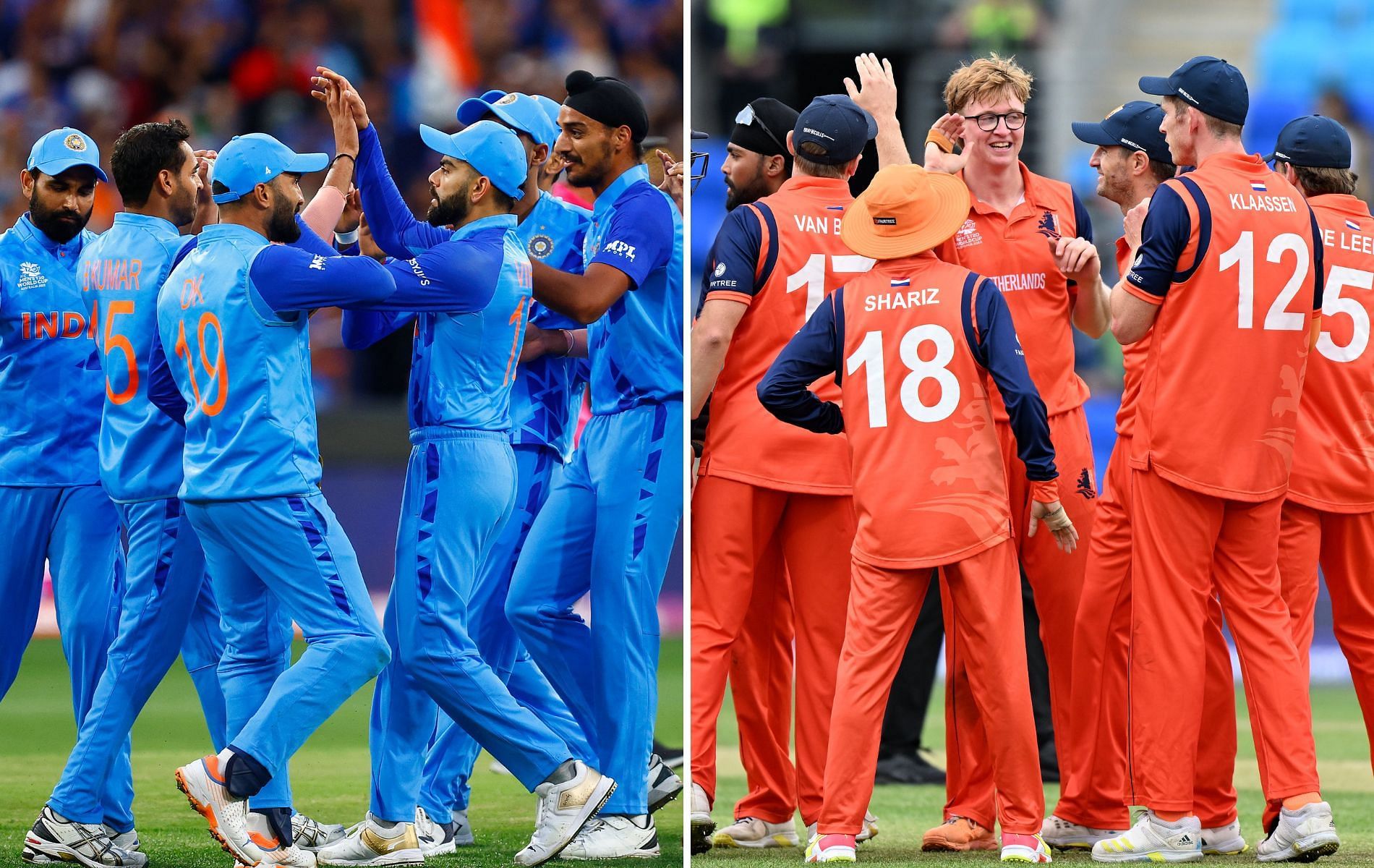India and Netherlands will battle it out at the Sydney Cricket Ground on Thursday. (Pics: Twitter)