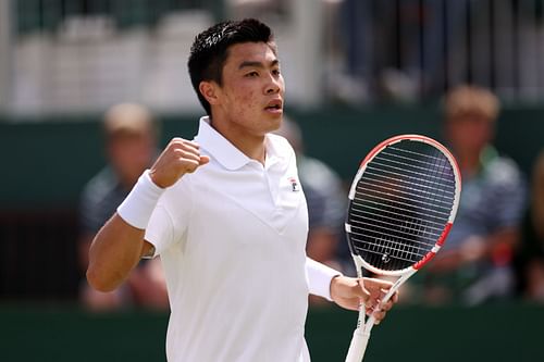 Brandon Nakashima at the 2022 Wimbledon Championships.