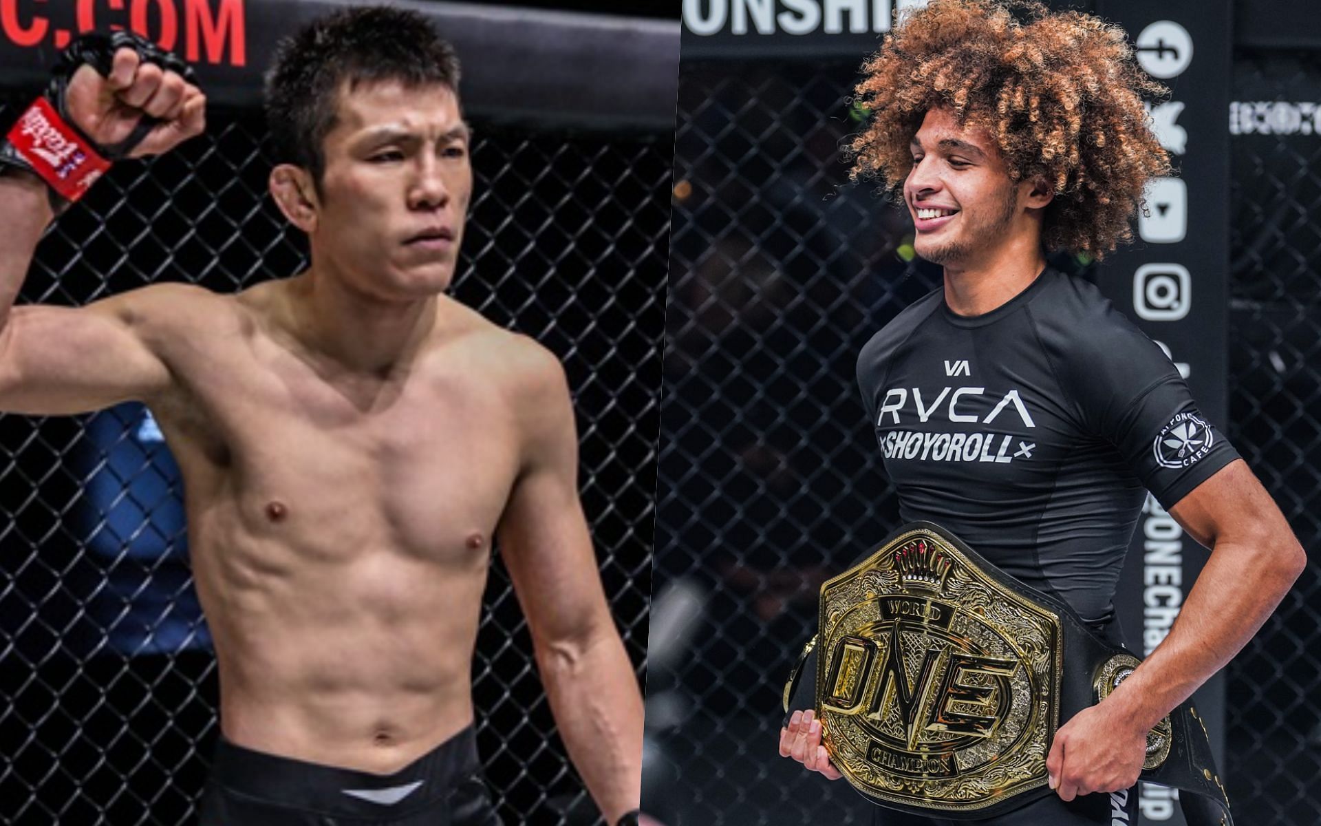 Shinya Aoki (L) wants to welcome Kade Ruotolo (R) to MMA. | Photo by ONE Championship