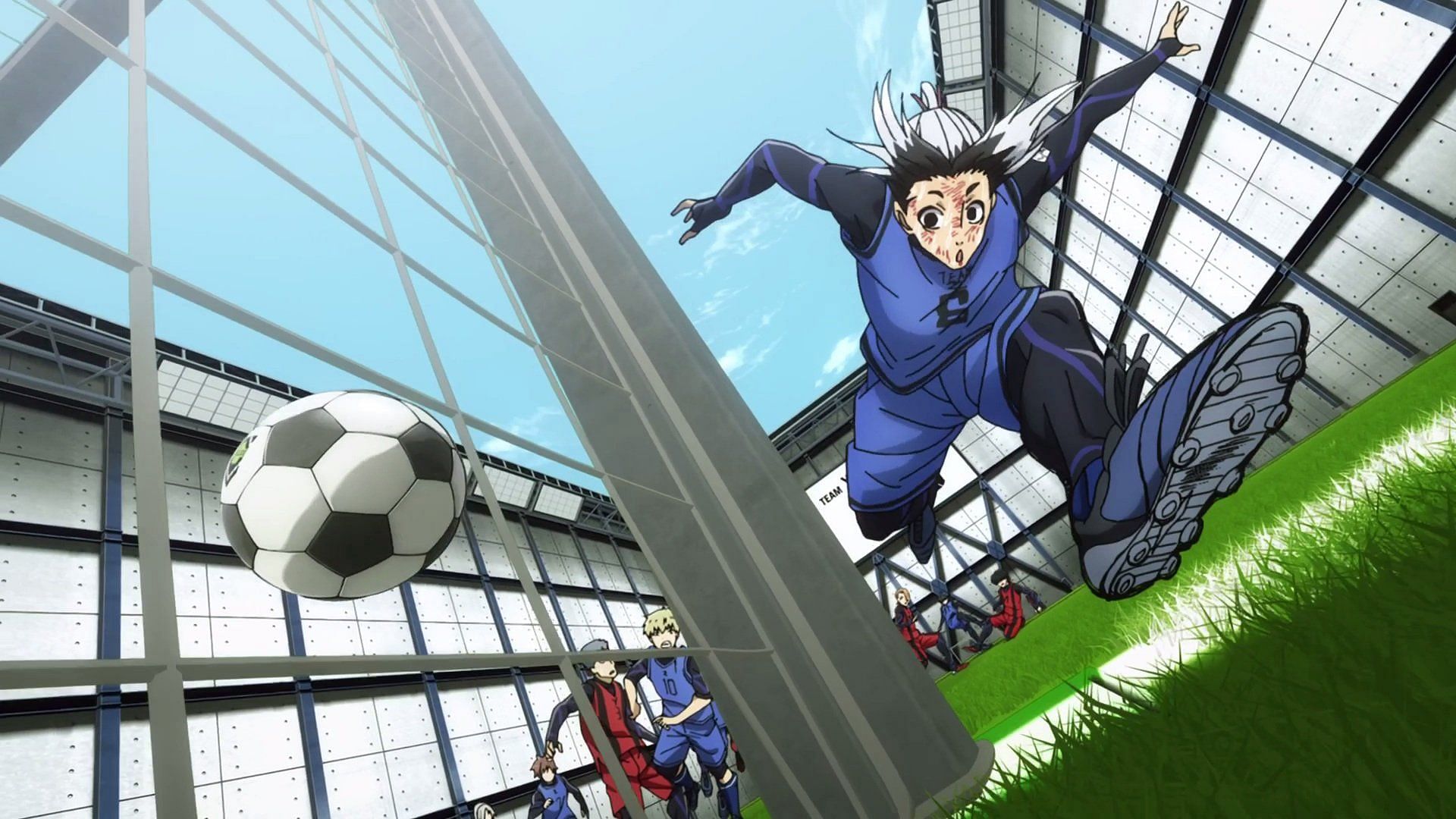 Gagamaru scoring a goal in Blue Lock episode 4 (Image via Muneyuki Kaneshiro, Kodansha)