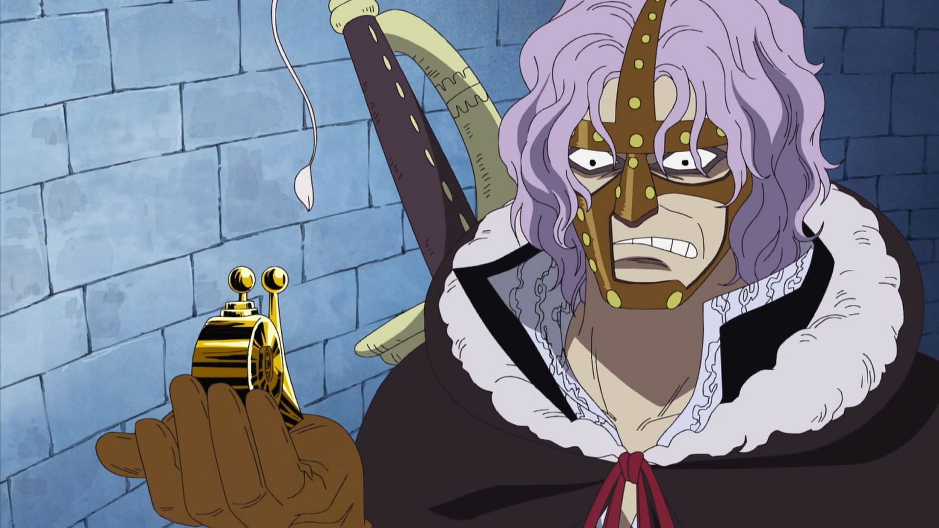 Spandam as seen in the series&#039; anime (Image via Toei Animation)