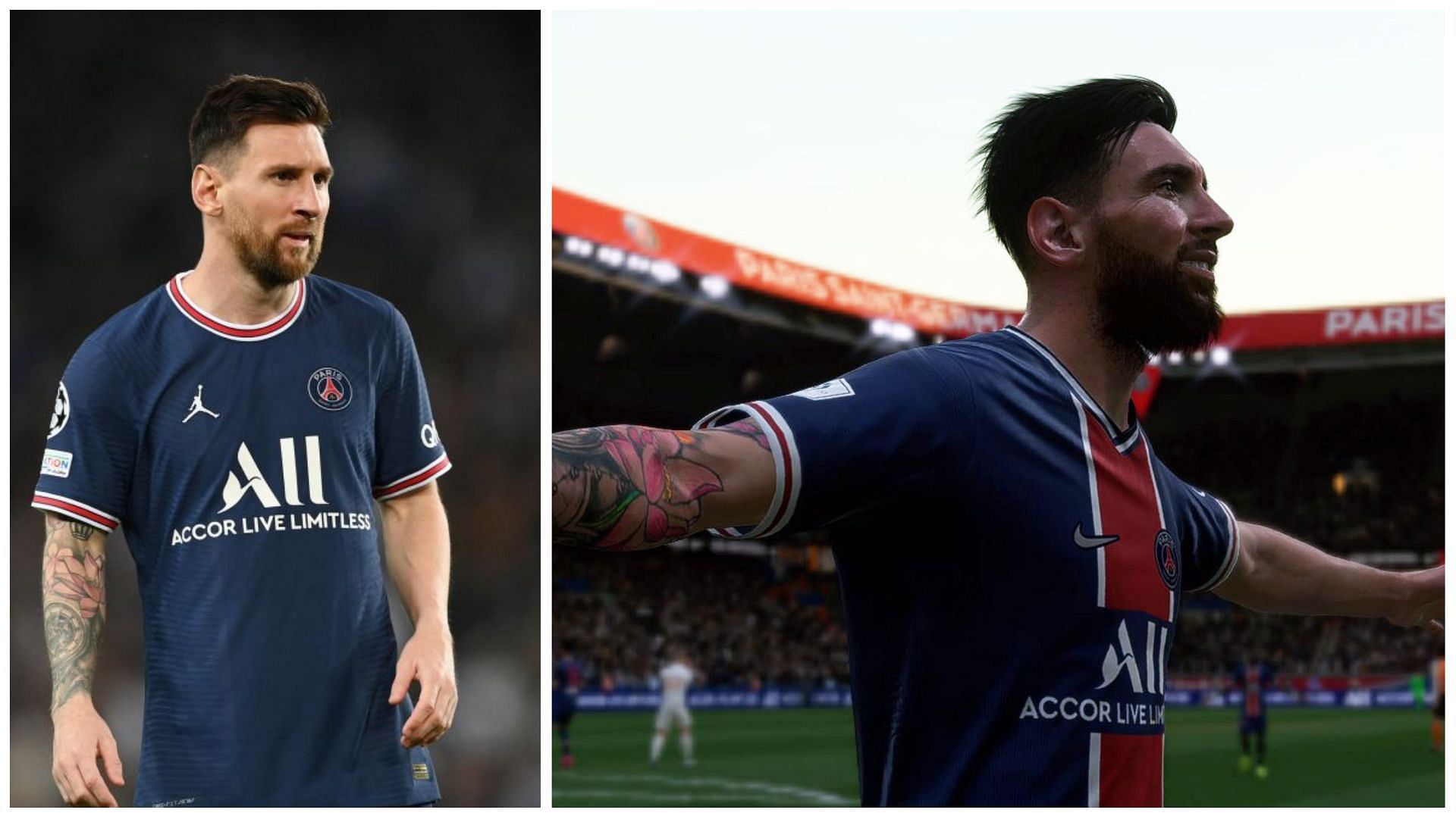 Lionel Messi is one of the five highest-rated players in FIFA 23 (Images via Getty Images and EA Sports)