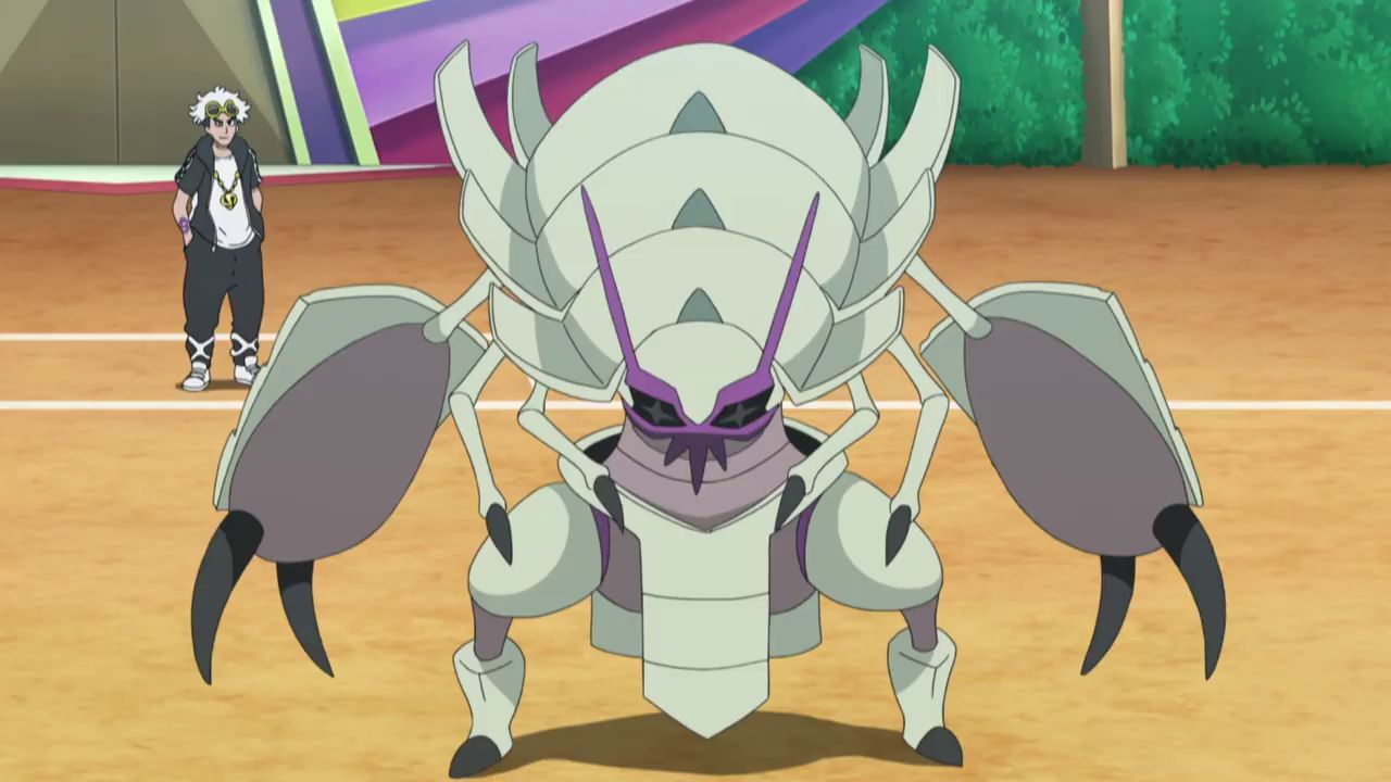 Golisopod as it appears in the anime (Image via The Pokemon Company)