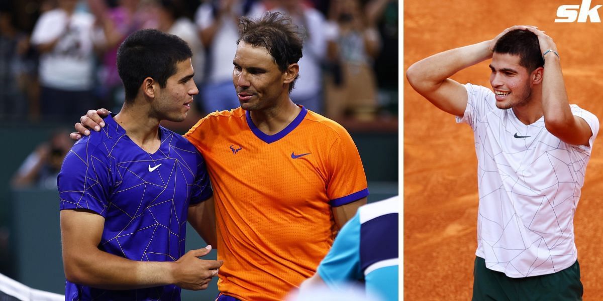 Carlos Alcaraz and Rafael Nadal occupy the top two spots of the ATP rankings.