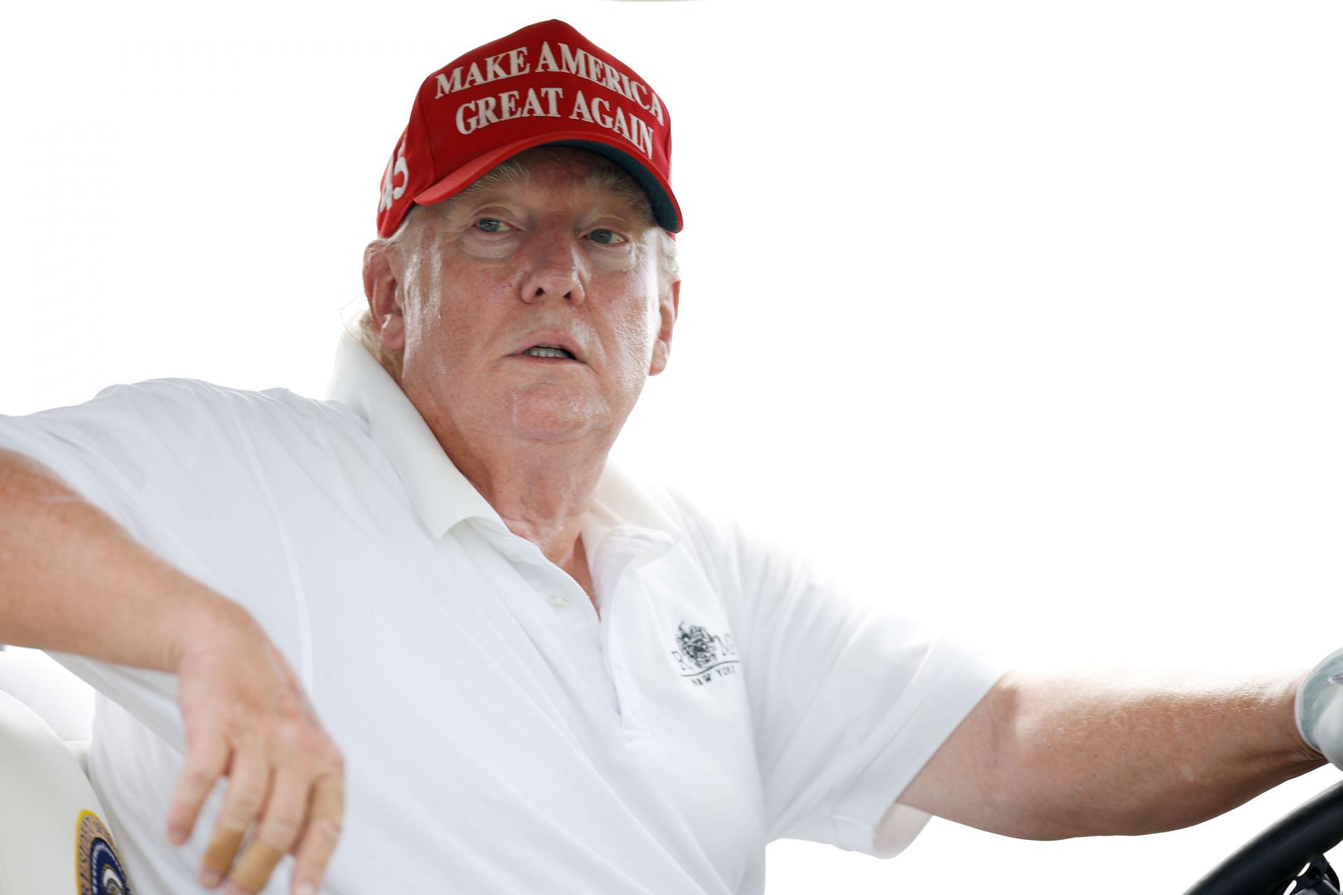 Former U.S. President Donald Trump at Trump National Golf Club in Bedminster, New Jersey.