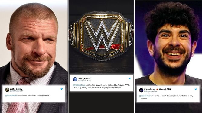 "Even WWE wouldn’t let this fool back" - Twitter explodes in rage to multi-time champion teasing a potential signing with Tony Khan-led promotion