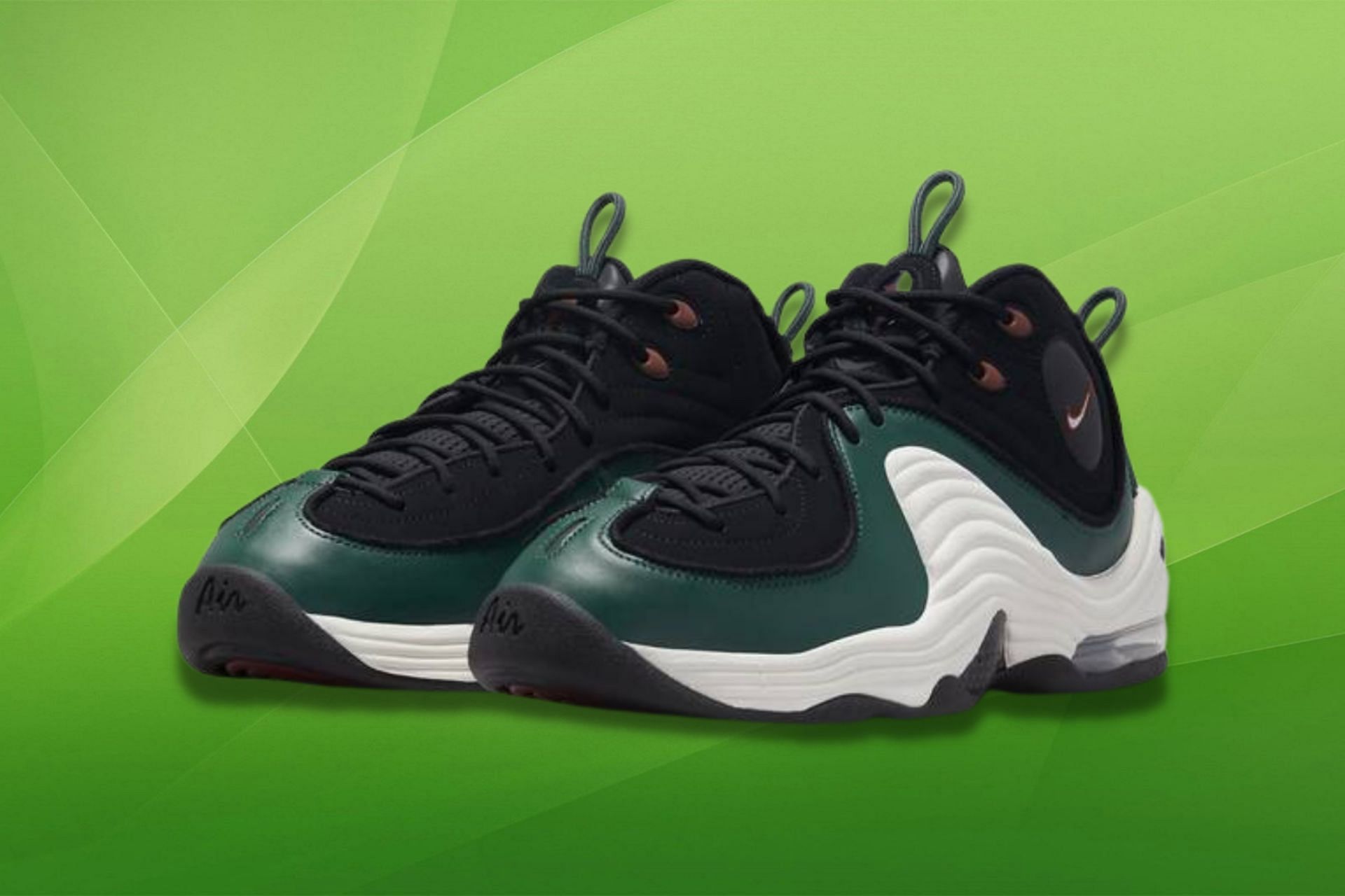 Nike Air Penny 2 Forest Green shoes (Image via Nike)