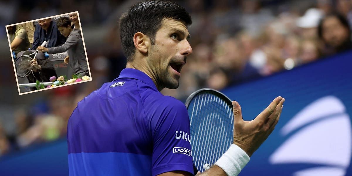 Tennis fans react to Novak Djokovic throwing his racquet to the audience