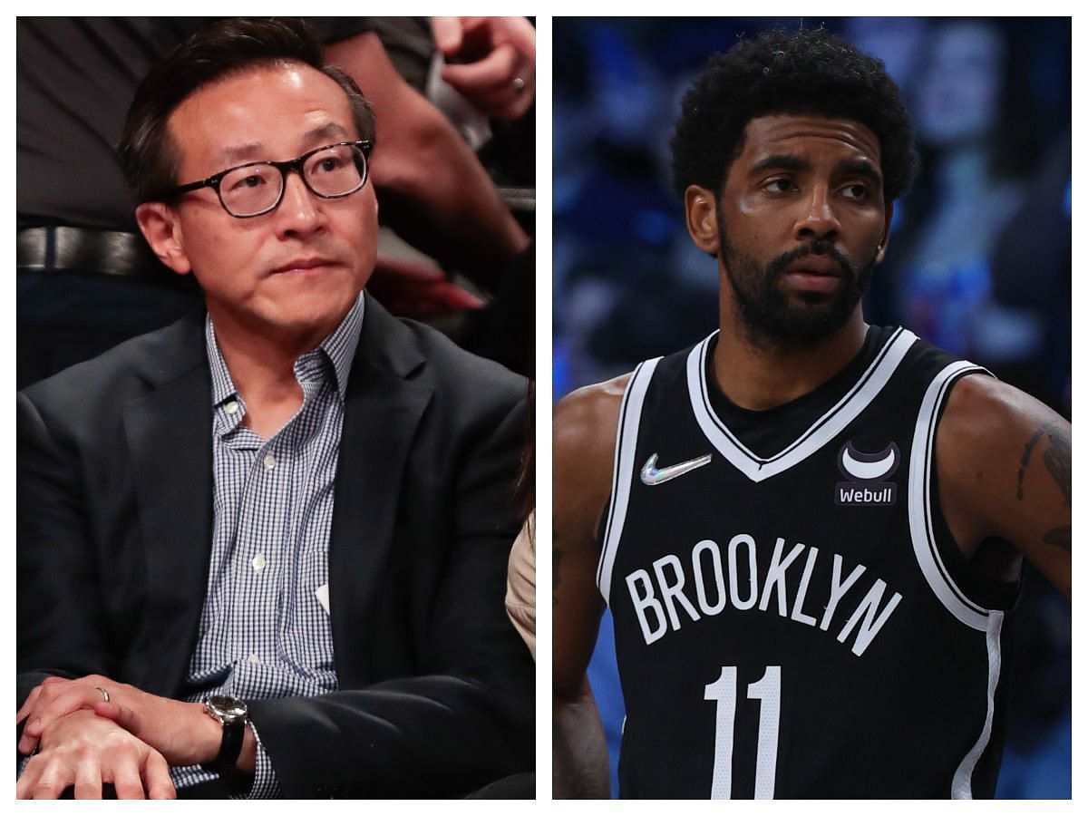 Brooklyn Nets team owner rebuked Kyrie Irving for supporting an antisemitic book. [photo: Fadeaway World]
