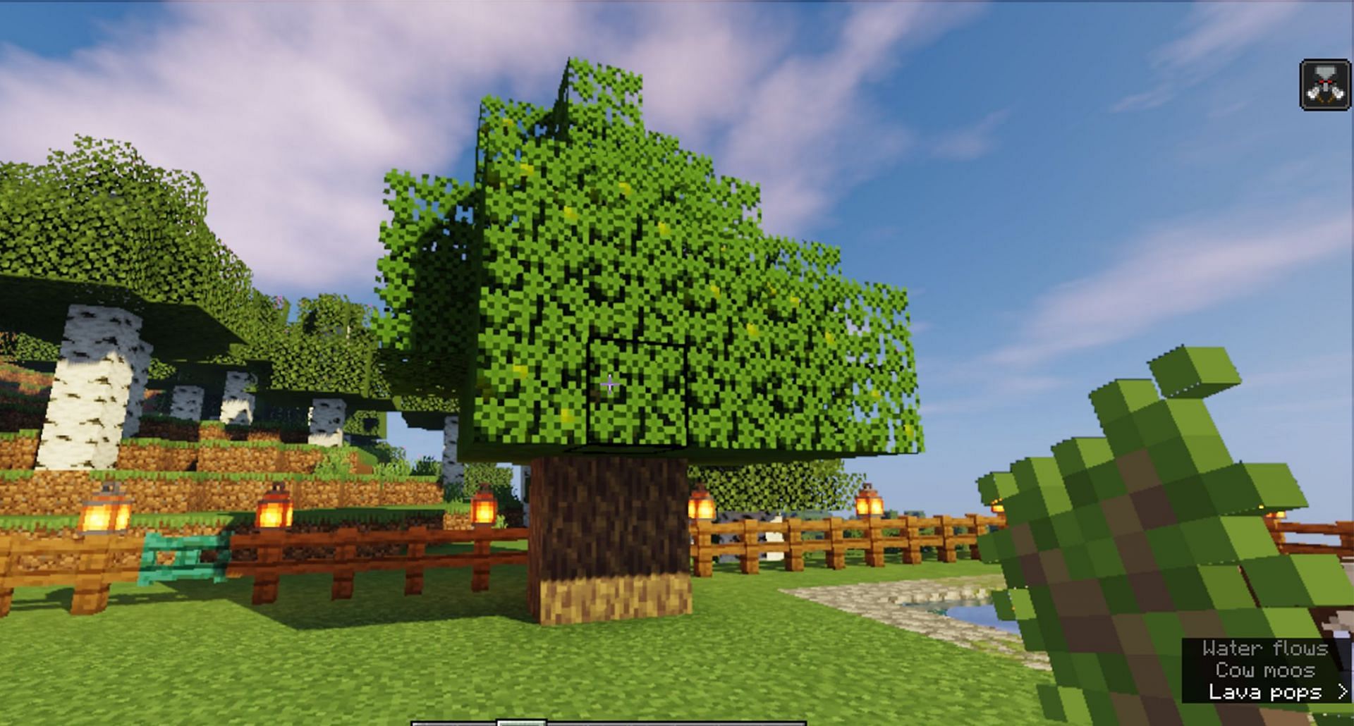 The Spice of Life mod challenges Minecraft players to grow unique trees (Image via Mojang)