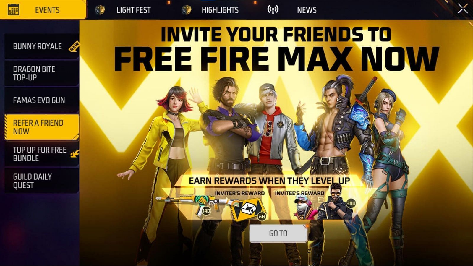 The event is an easy way to get free rewards (Image via Garena)