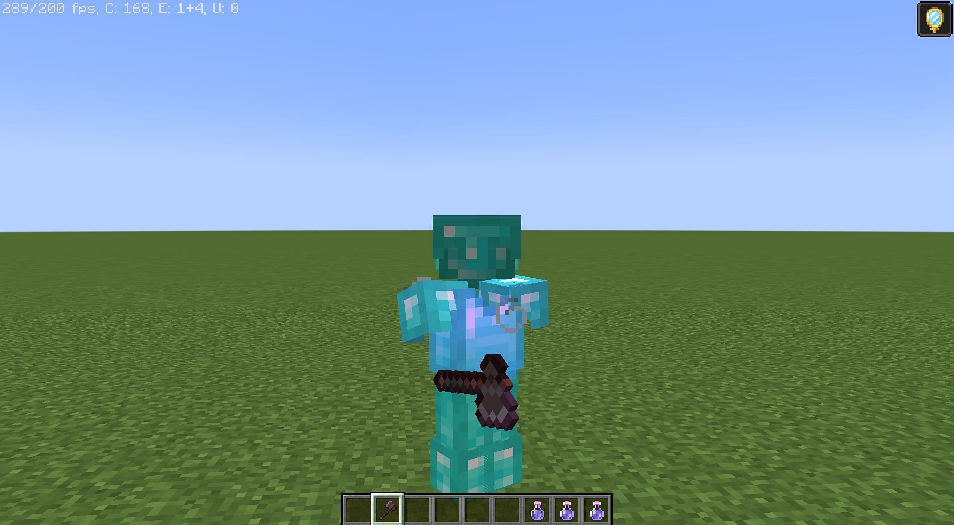 Players can easily become invisible if they have the right items in Minecraft (Image via Mojang)