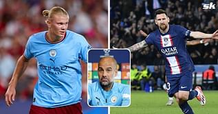 “Messi had the ability for himself to do it” – Pep Guardiola explains ‘difference’ between Erling Haaland and Lionel Messi