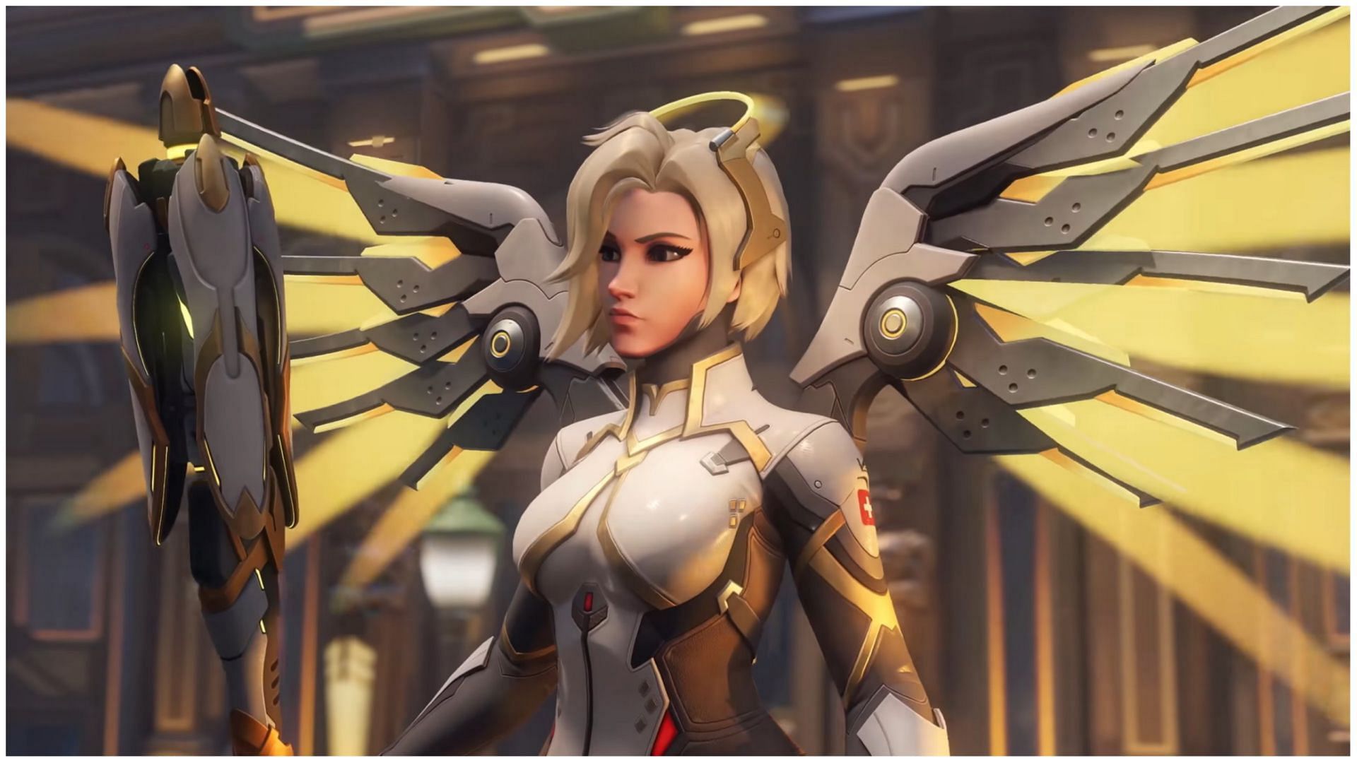 Mercy with her new design (Image via Blizzard)