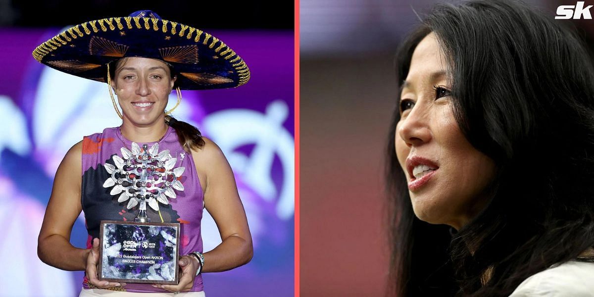 Jessica Pegula (L) and her mother Kim Pegula