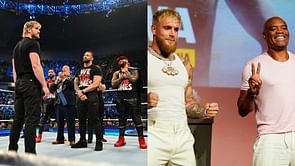 [Photo] Logan Paul poses with the WWE Championship ahead of his match against Roman Reigns, backs brother Jake Paul against Anderson Silva