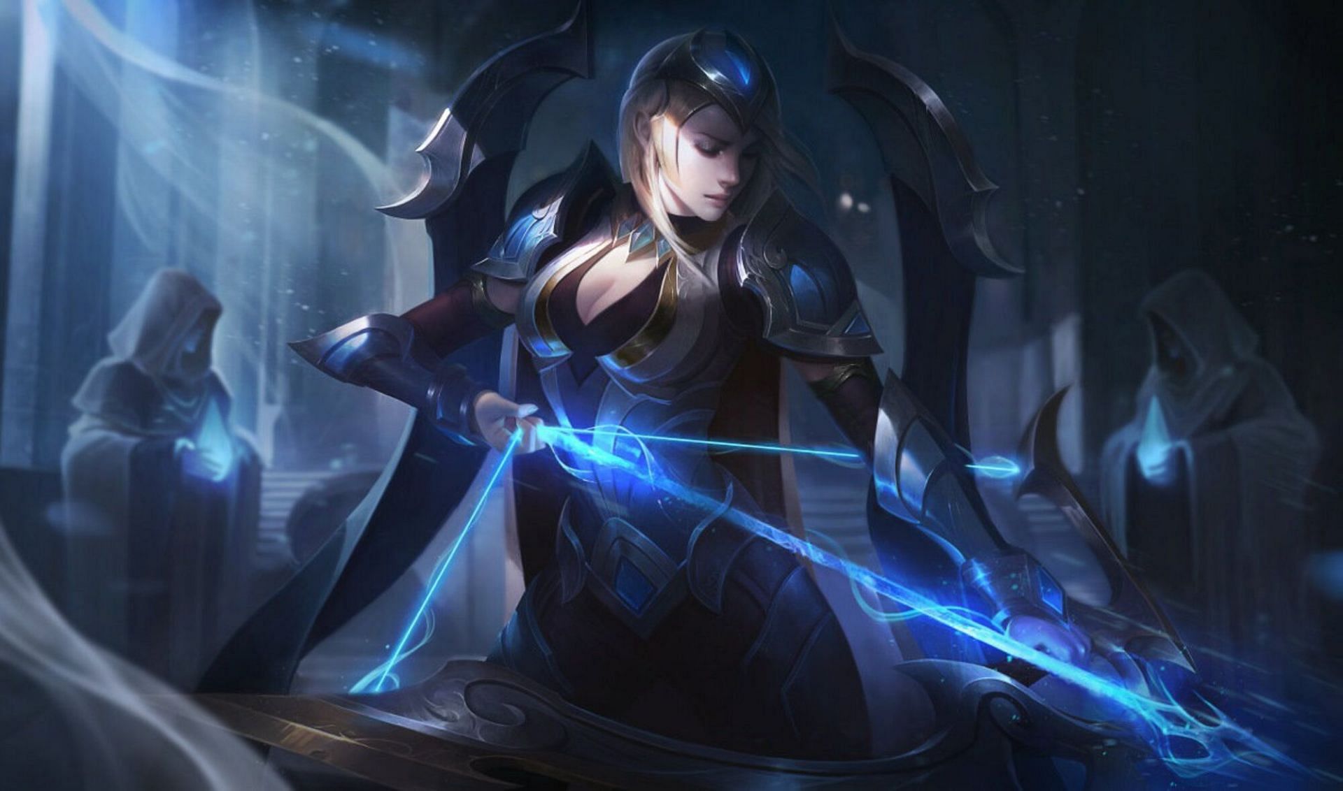 Ashe as ADC pairs well with Heimerdinger support in bot lane (image via Riot Games - League of Legends)