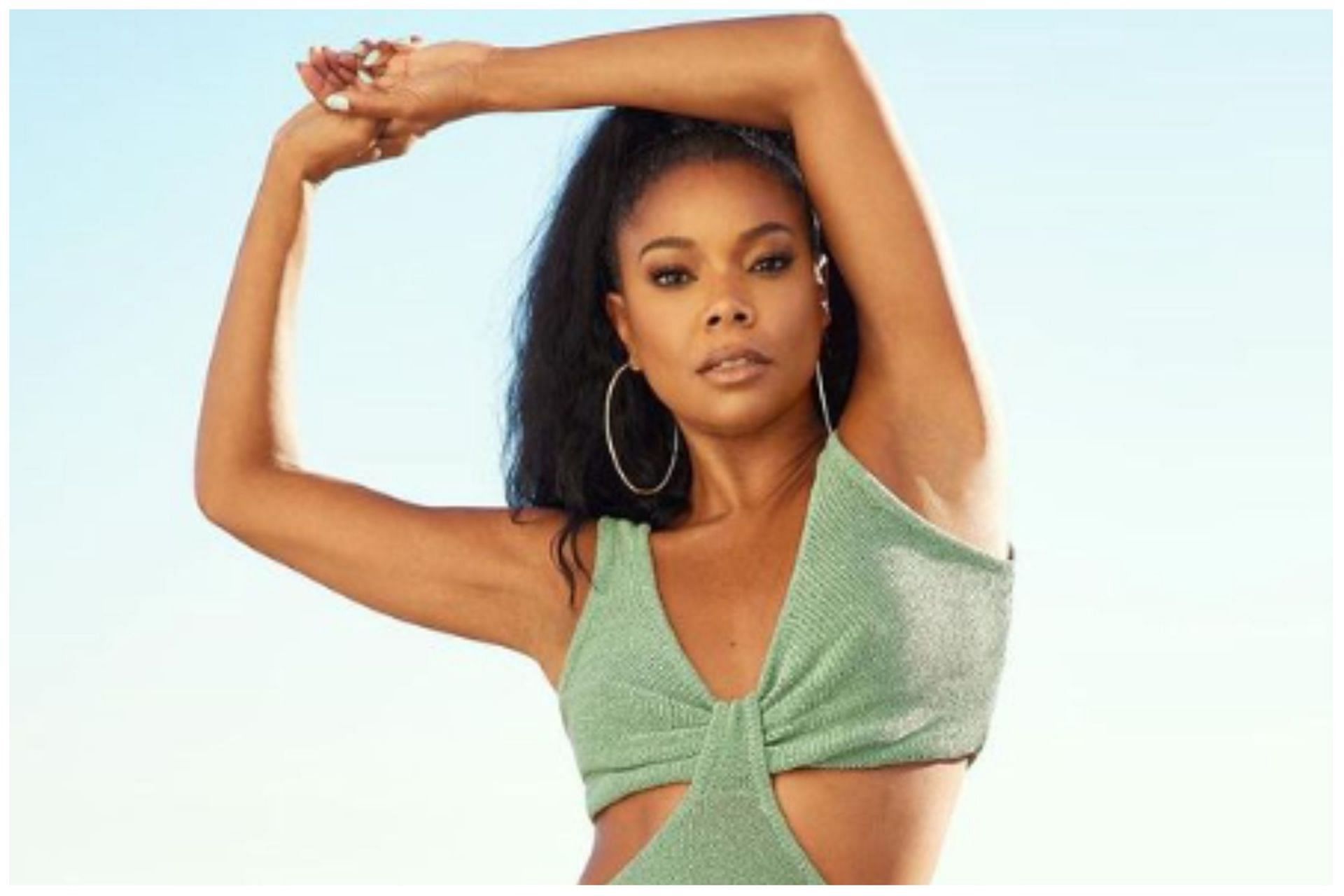 Gabrielle Union likes to perform series of home-based workouts and customised exercise routine. (Image via Instagram @gabunion)