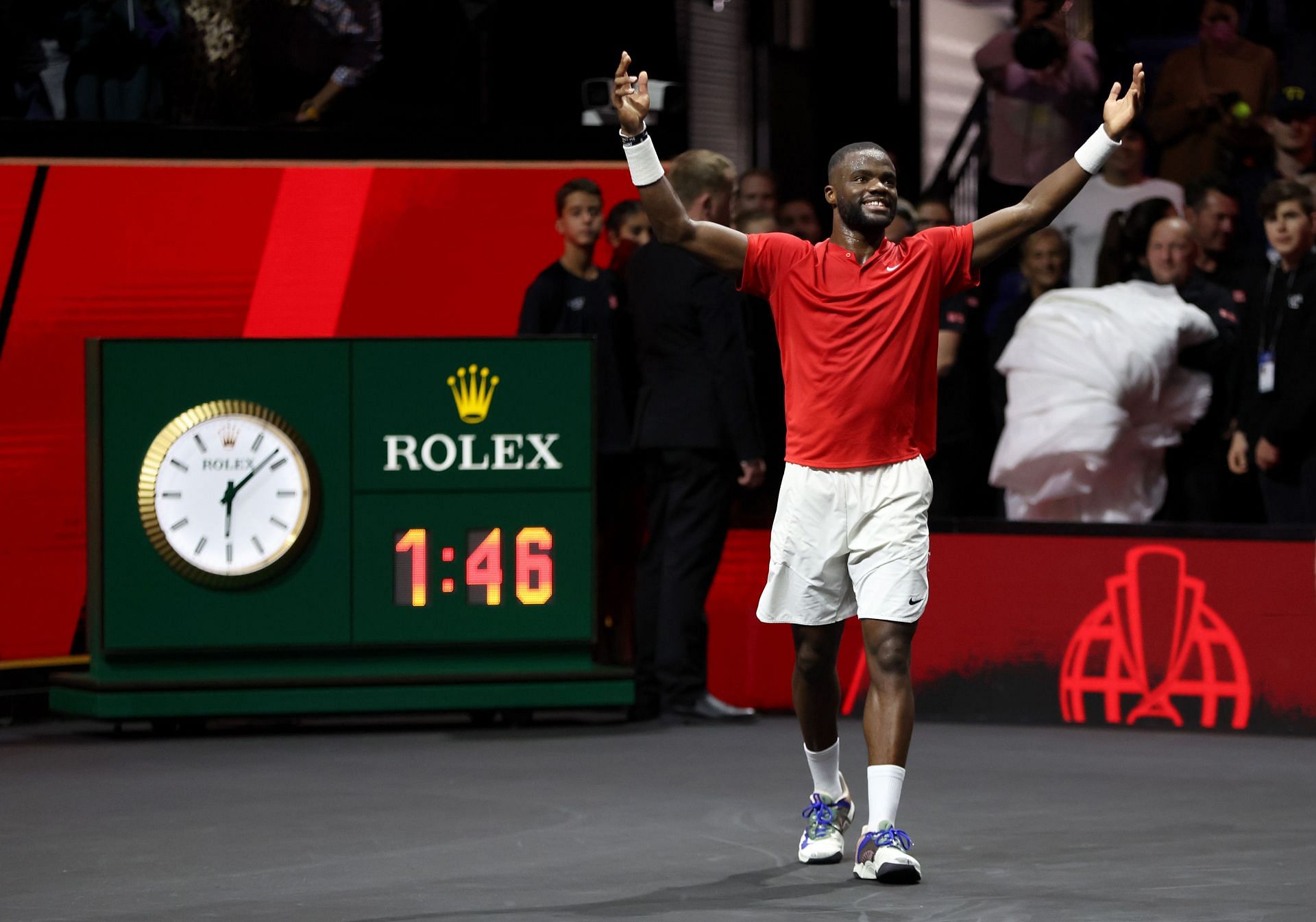 Frances Tiafoe at the 2022 Laver Cup.