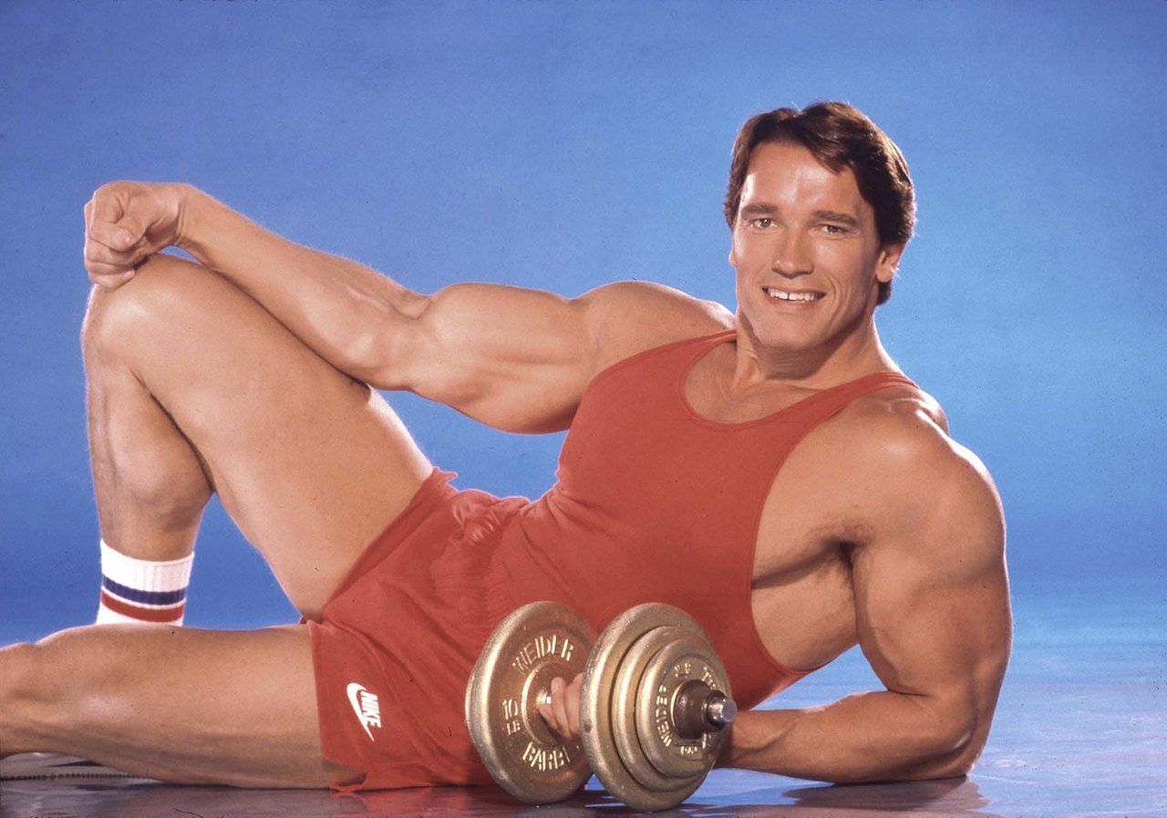 Arnold Schwarzenegger, from his initial days of bodybuilding (Image via Getty)
