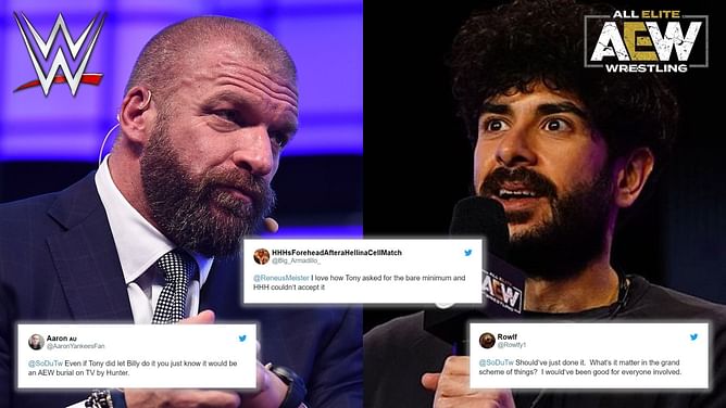 "Tony asked for the bare minimum" - Wrestling world reacts to Triple H allegedly refusing to accept AEW star's conditional appearance on WWE RAW