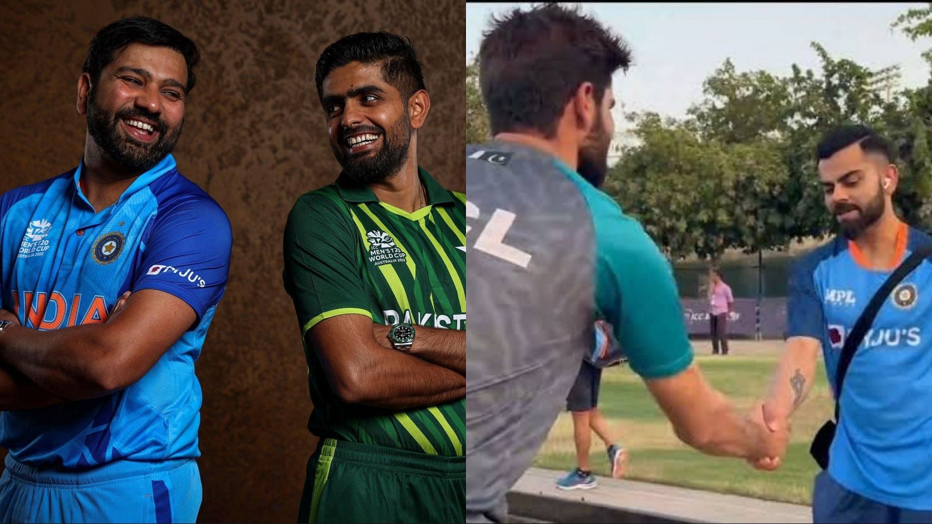 India and Pakistan cricketers seem to have a good friendship (Image: Twitter)